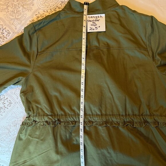 RUFFLED-SLEEVES TIE-WAIST JACKET - Picture 8 of 9